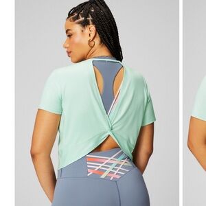 Fabletics twist open back top
